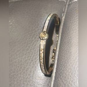 Coach Open Circle Pave Bracelet Bangle